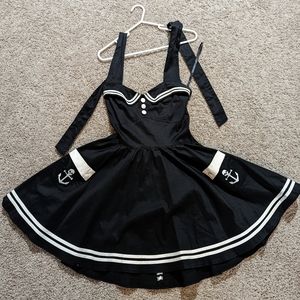 Women's medium hell bunny sailor dress